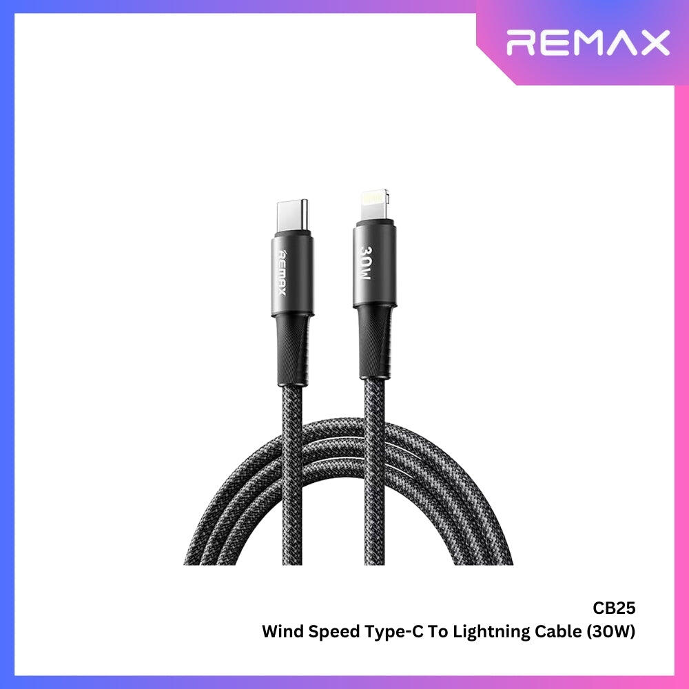 REMAX ALLUMINUM ALLOY IPHONE PD 30W 1.2M CL CB25