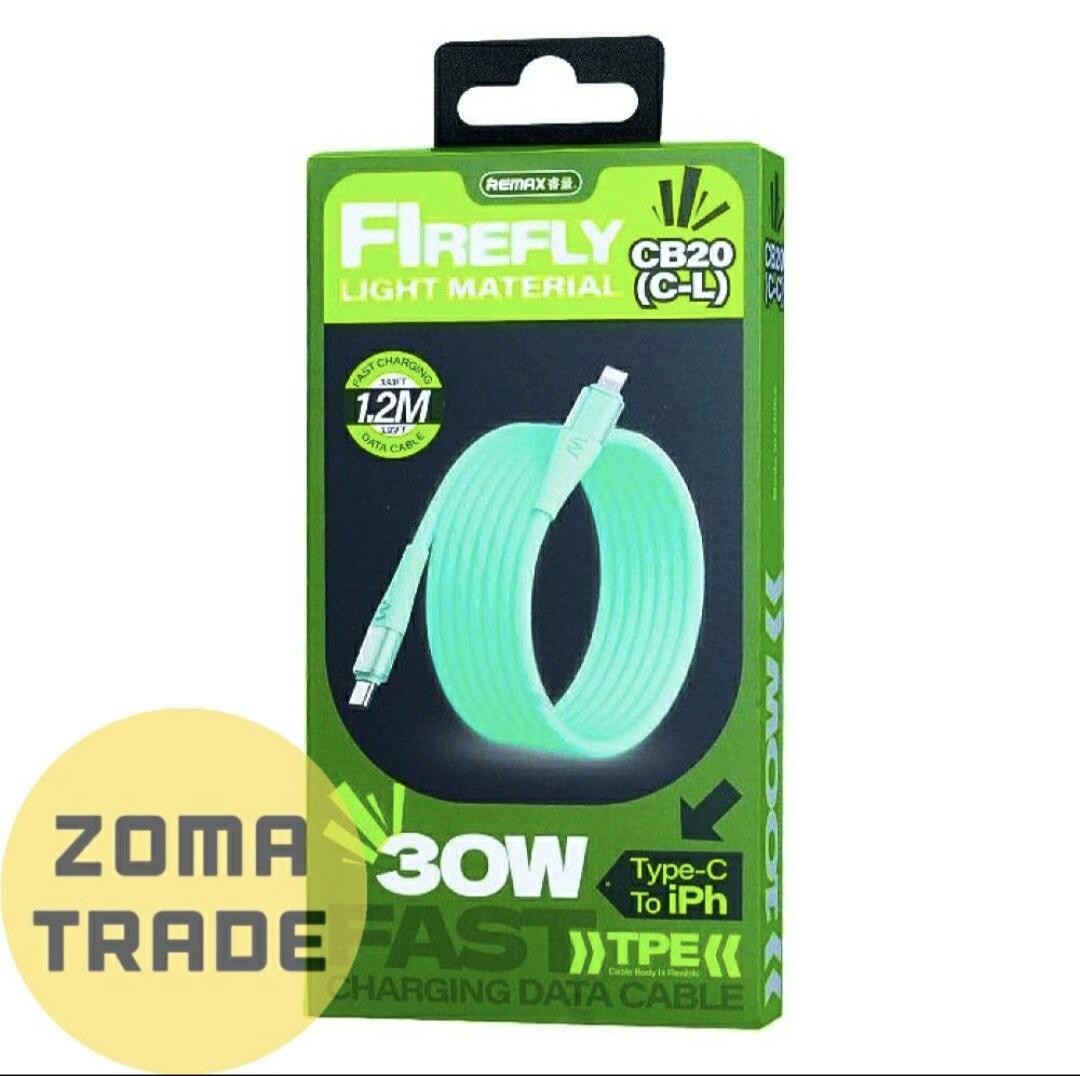REMAX FLUORESCENT FLUORESCENT IPHONE PD 30W 1.2M CL CB20